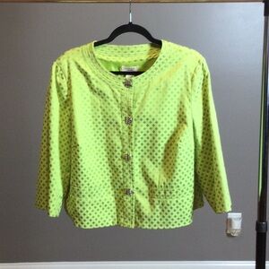 LP Laura Ashley Lime Green Jacket